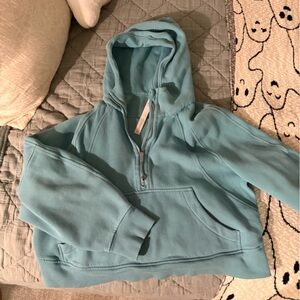 Teal Zip-Up Hoodie